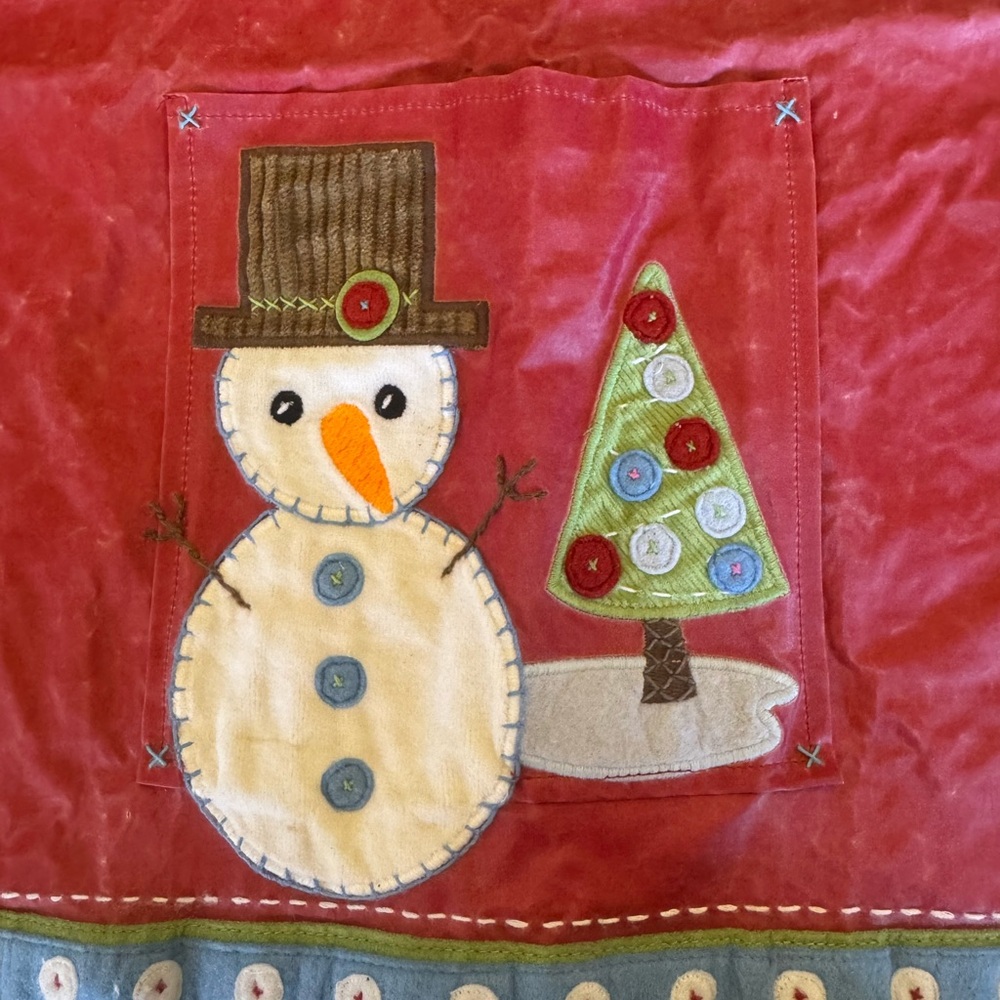 Pottery Barn Kids Red Snowman Apron - Picture 6 of 7